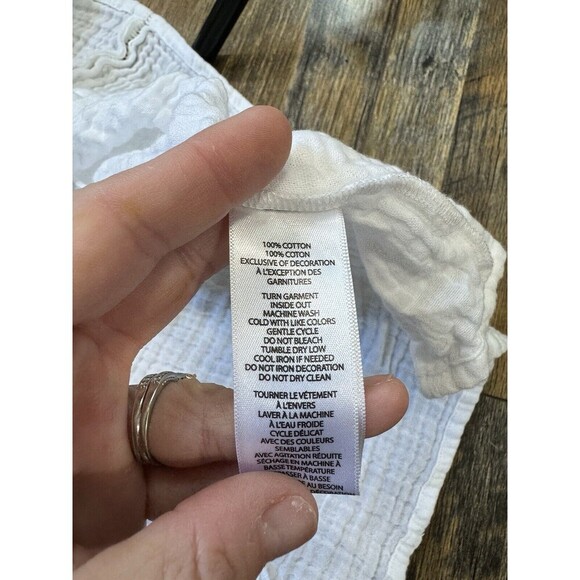 Beachlunchlounge Women's Split Neck Tiered Ruffle Dress SZ XLarge Casual - Picture 7 of 7